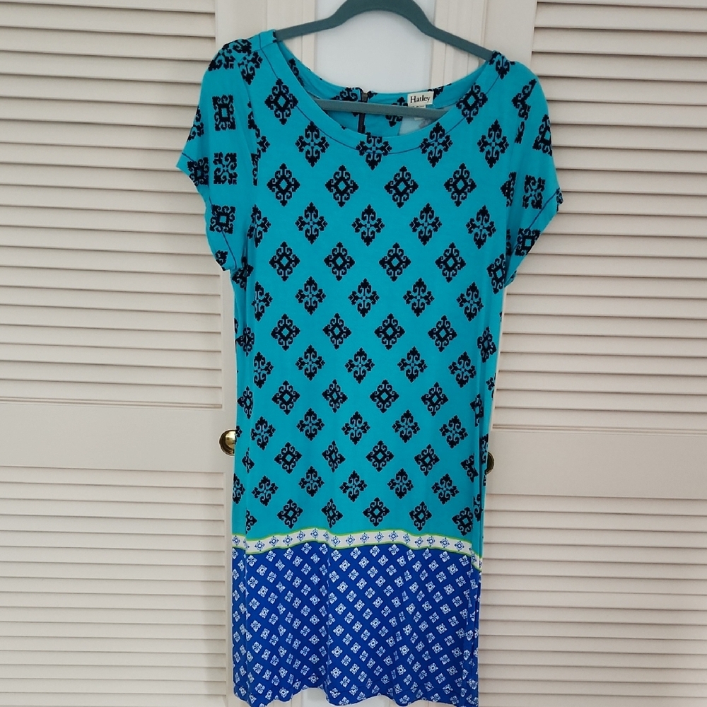 Hatley Blue and Black Patterned Dress